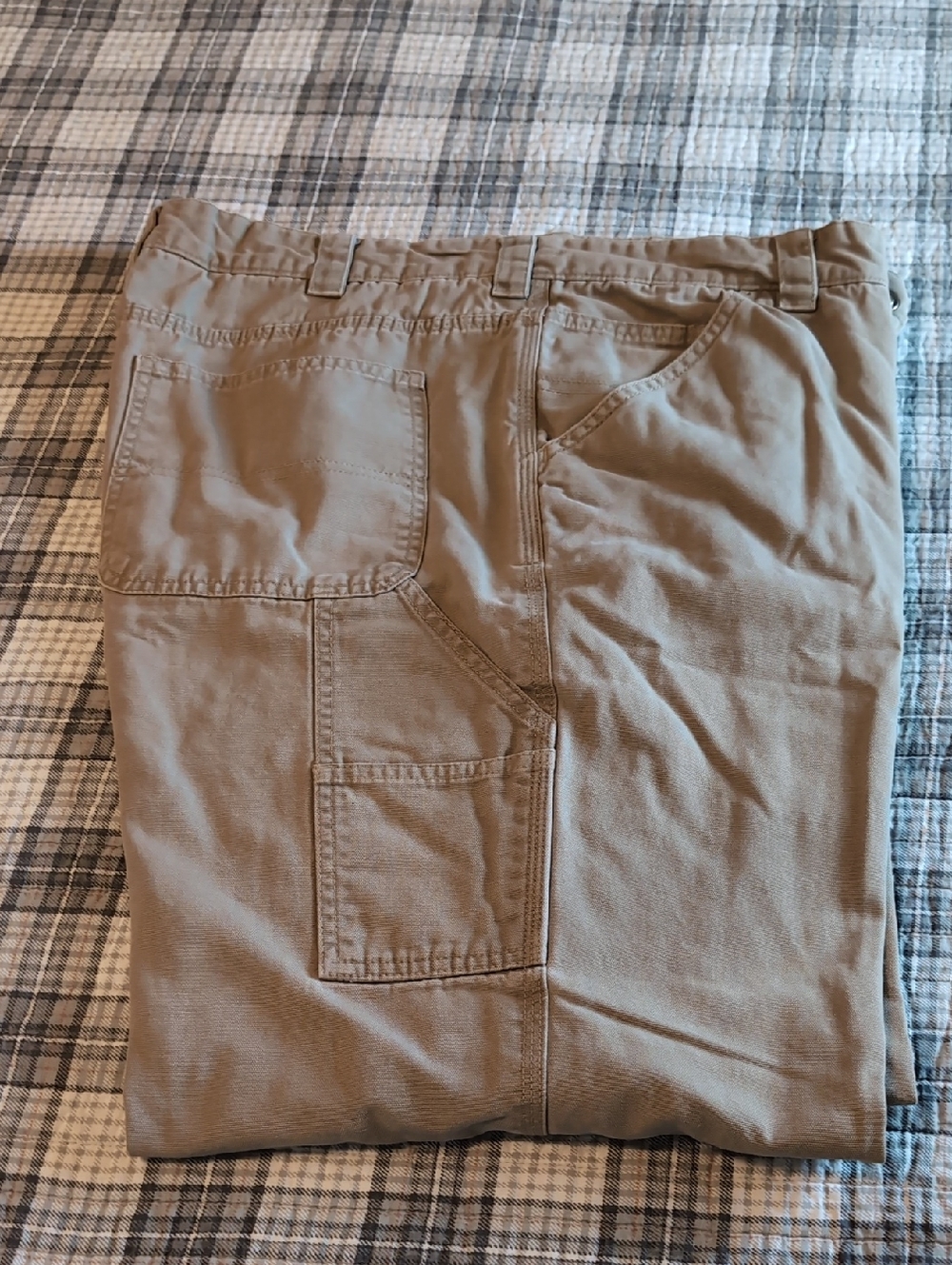 Gander Mountain Men's Tan Cargo Work Pants - Comfortable Utility Style
